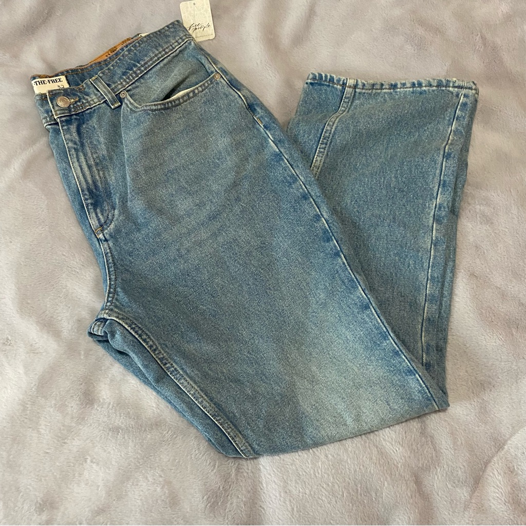 We The Free Xena High Rise Slim Straight Women’s Jeans In Union Blue